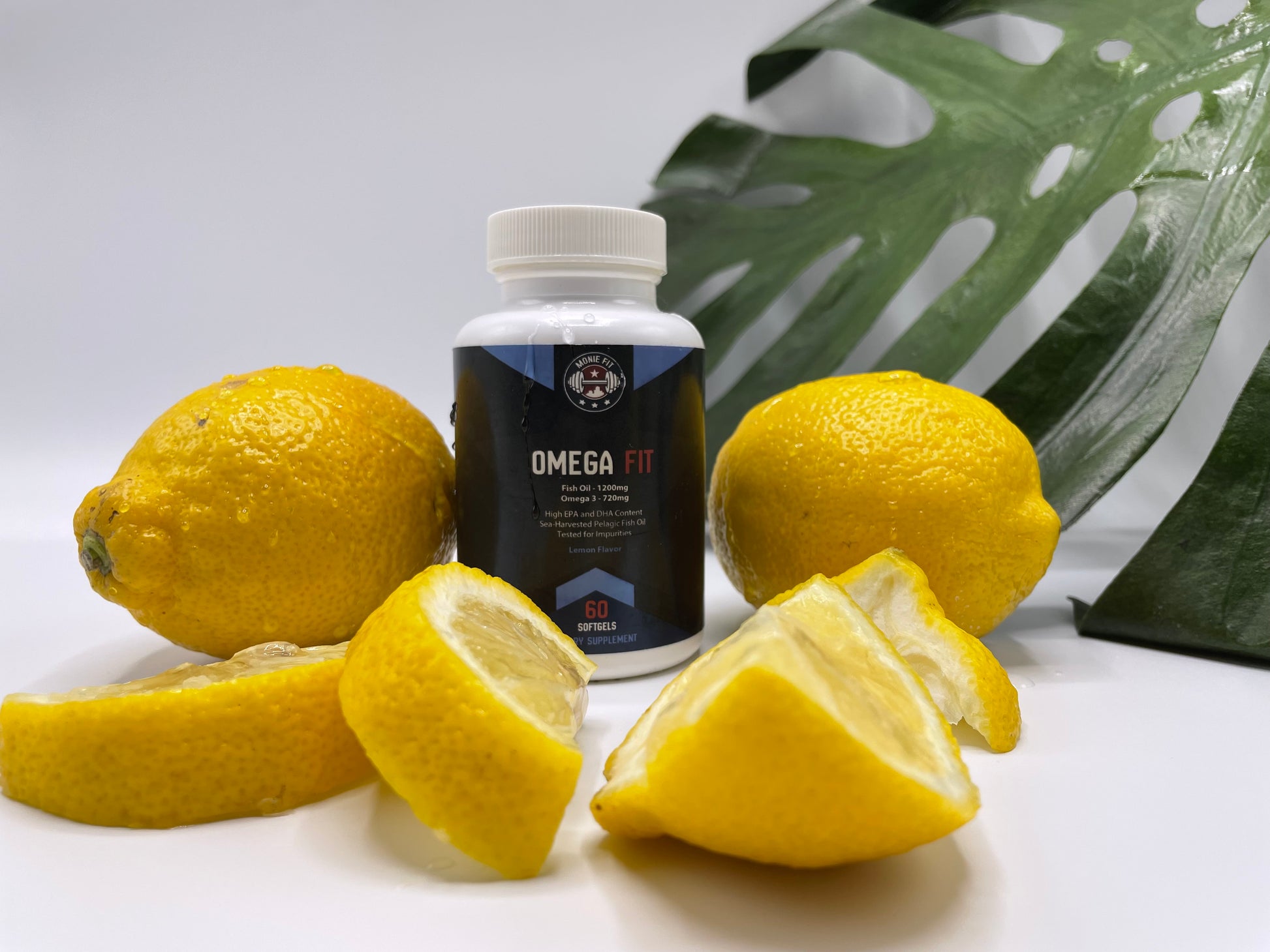 Omega Fit (Lemon Flavored Omega 3 Fish Oil) - Monie Fit LLC